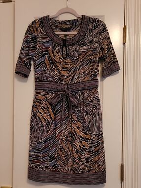 BCBGMaxAzria Multicolor Printed Dress S